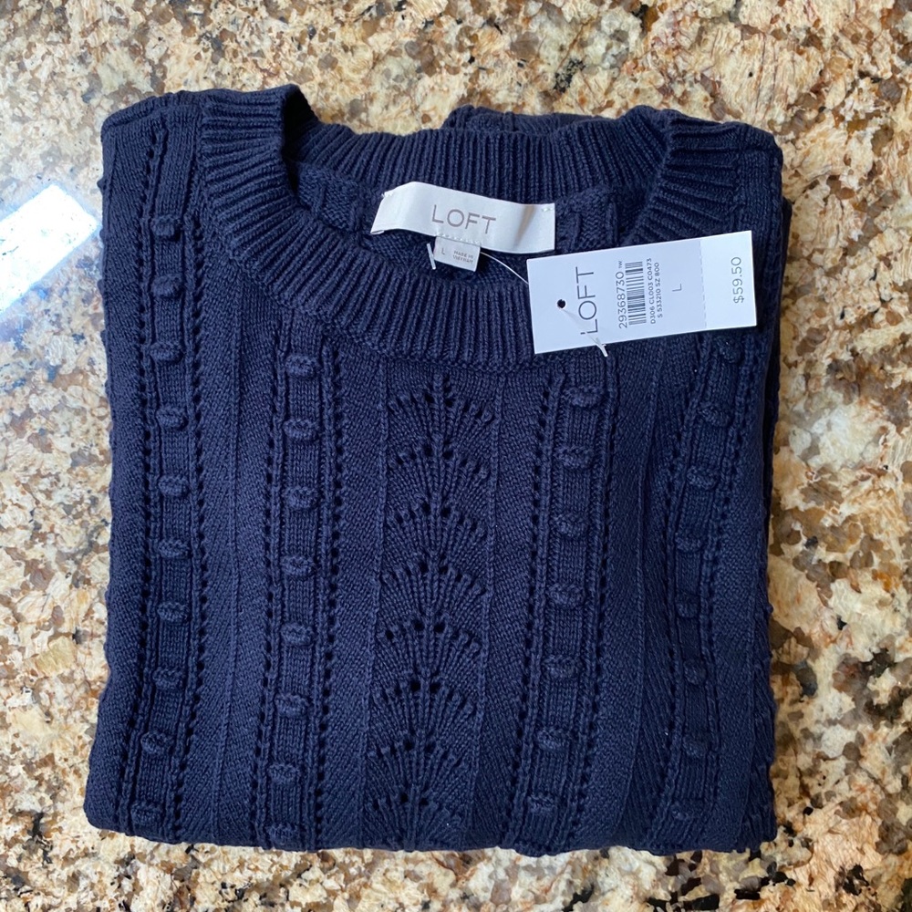 NWT LOFT Cropped Sweater - Picture 4 of 5